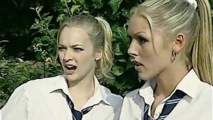 teachers caught behind the bushes